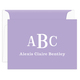 Colorful with White Monogram Folded Note Cards Image 15 of 16